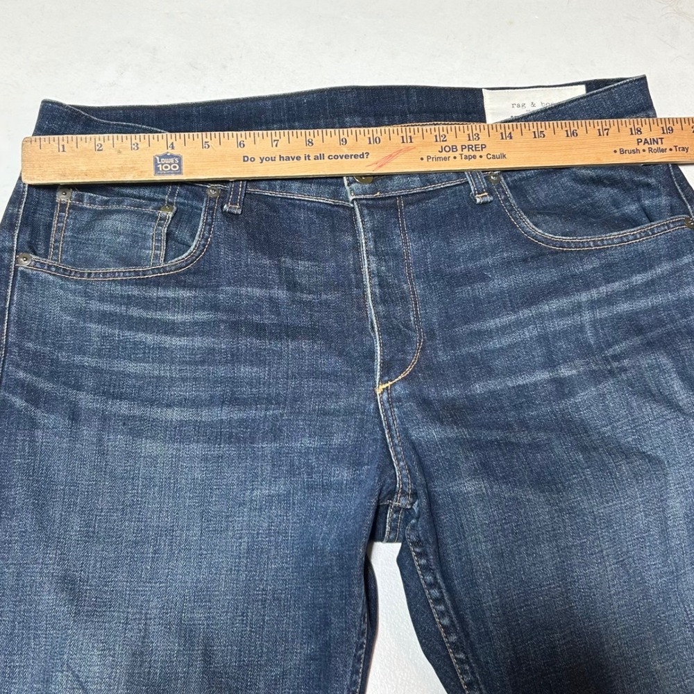 Rag & Bone Fit 2 Slim Leg Jeans Mens 36 Aged Dark Wash Standard Issue - Picture 3 of 6